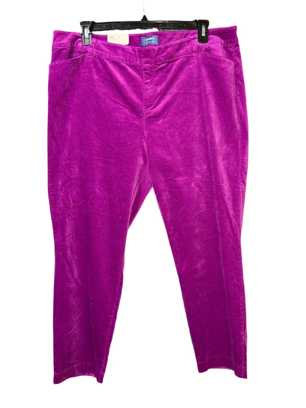 NWT Old Navy Mid-Rise Pixie Ankle Velvet Pants Purple Size 18 (Q18)